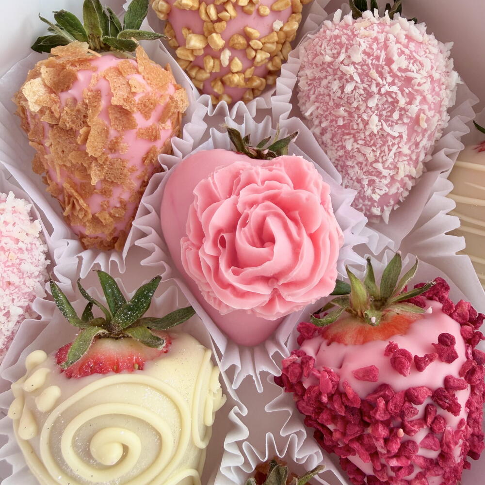 Набор клубники в шоколаде, вкусный подарок девушке — фото 4