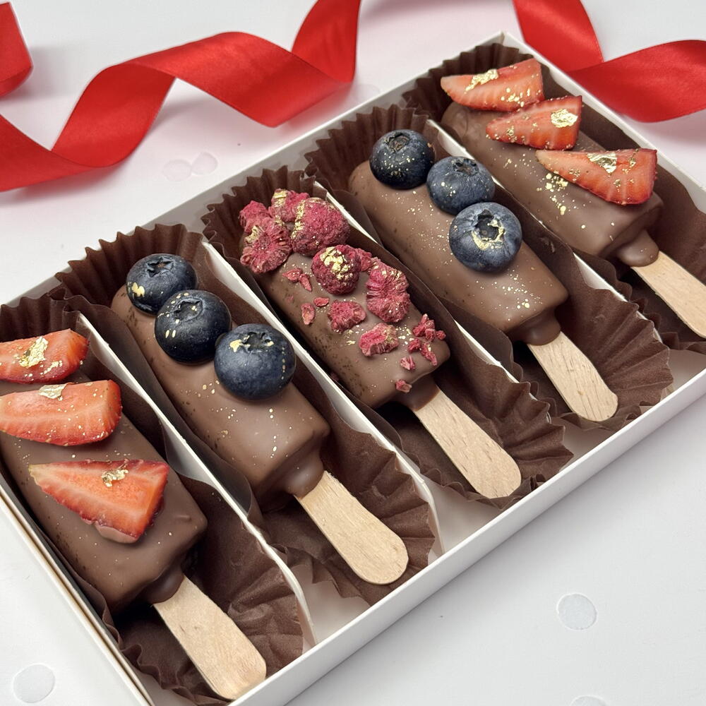 Бананы в шоколаде набор «Ягодный» — фото 4