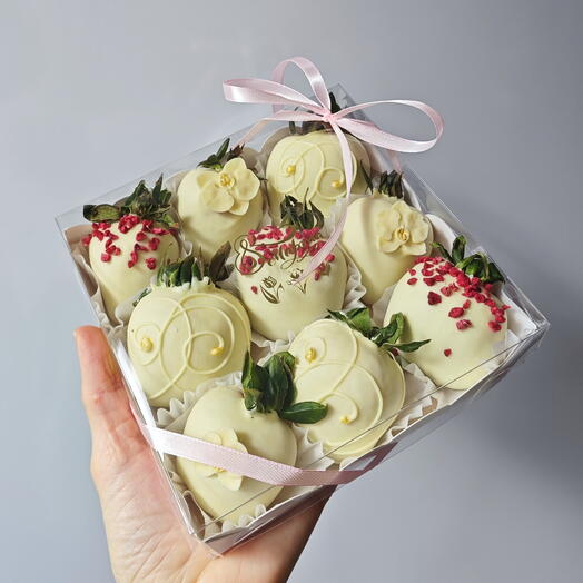 Клубника в белом шоколаде 🎁 подарок — фото 1