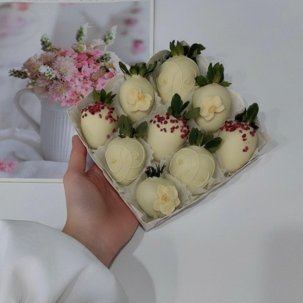 Клубника в белом шоколаде 🎁 подарок — фото 4