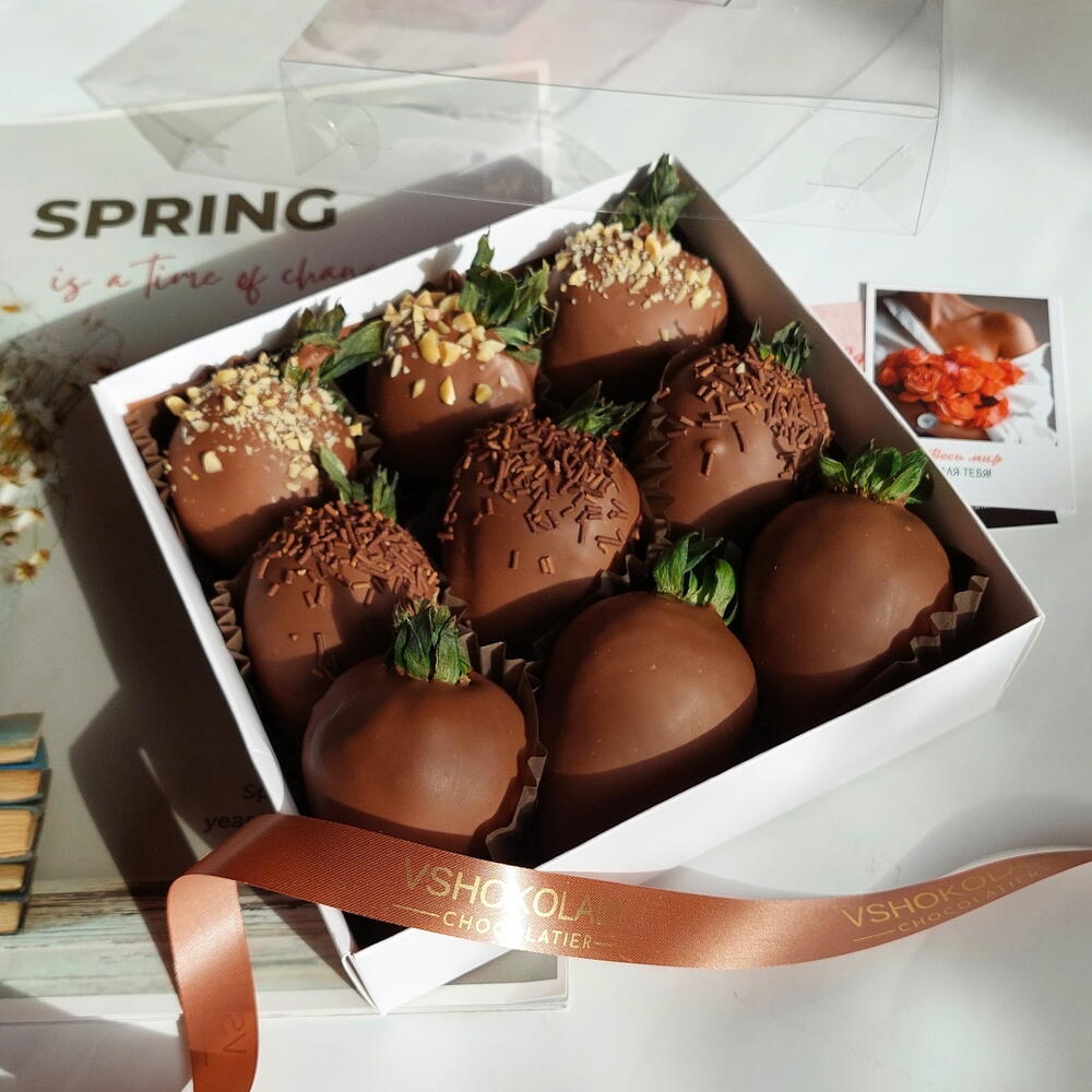 Premium ⭐ Клубника в бельгийском молочном шоколаде, подарок 🎁 — фото 3