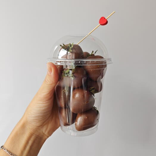 Клубника шоколаде в стакане🍓+ подарок от Vivienne Sabo — румяна MACARON — фото 1