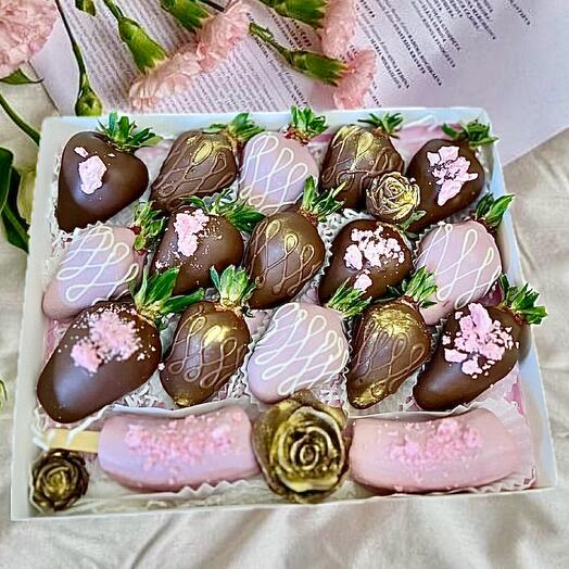 Клубника в шоколаде с цветочками га дена День матери маме 💖Пятигорск Железноводск КМВ и дальше — фото 1