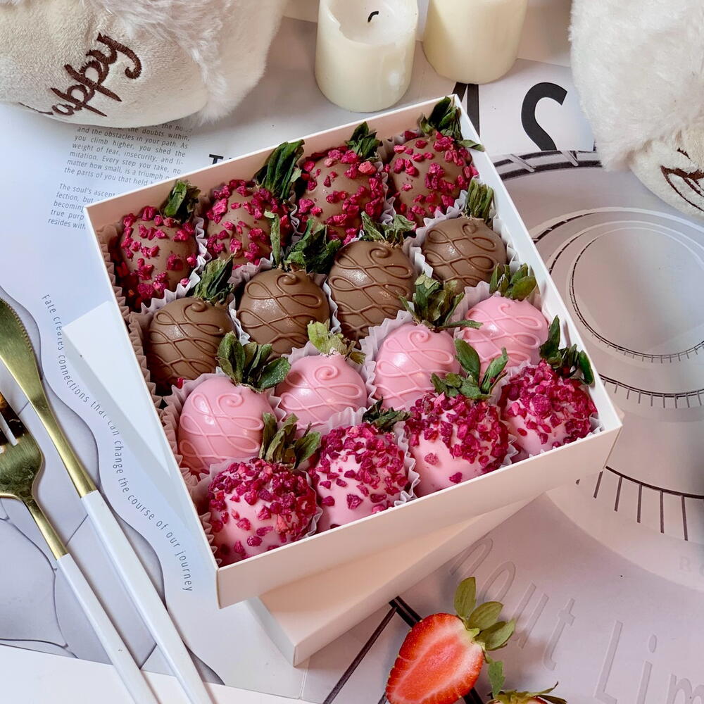 Клубника в Шоколаде 9-16шт. Бельгийский шоколад Callebaut. Подарочный набор 3091 — фото 5
