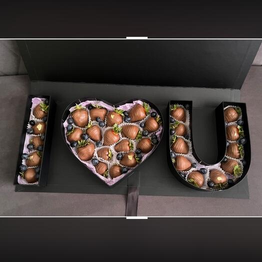 Клубника в шоколаде «I love U — фото 1