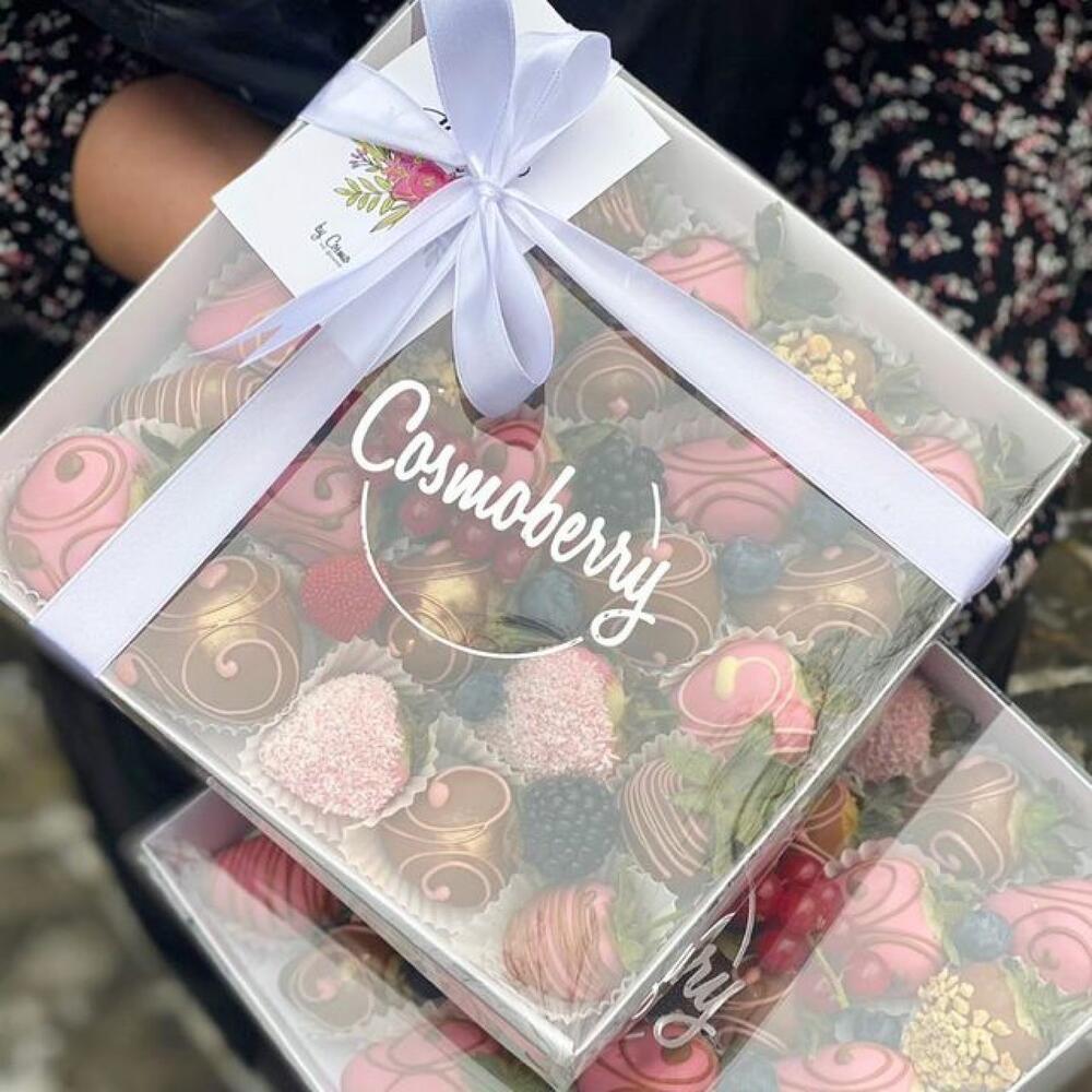 Клубника в молочном шоколаде (16-20-25 штук) подарочный набор маме,папе,любимым,близким,коллегам,на праздники — фото 4