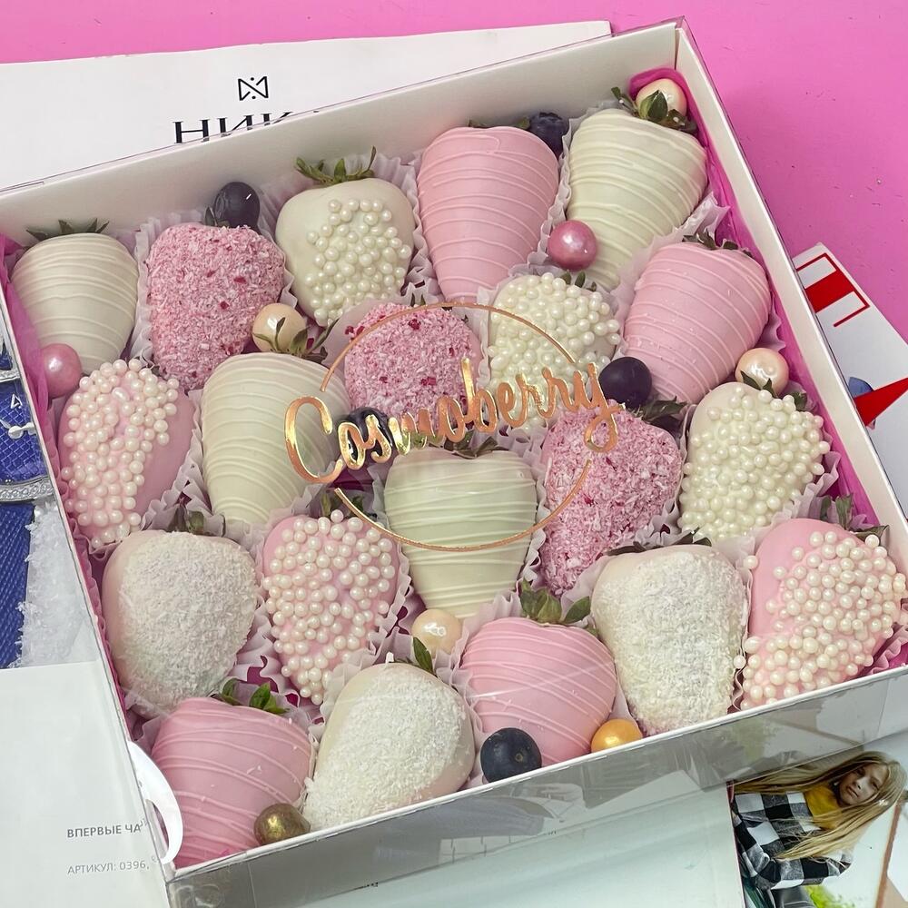 Клубника в шоколаде (20-30 ягод) «Chocolate Berry Bliss»день рождения,подарок папе,маме,родным,знакомым — фото 5