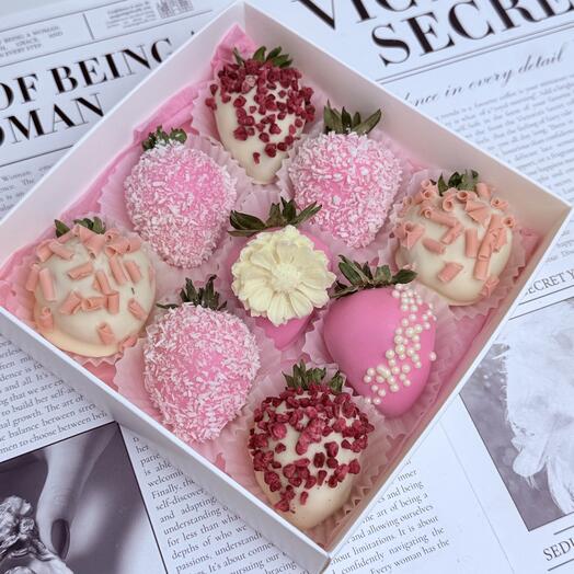 Клубника в шоколаде /набор 9шт/подарок — фото 1