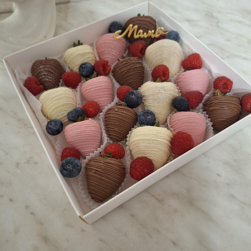 С днем мамы . Клубника в шоколаде 16шт — фото 2