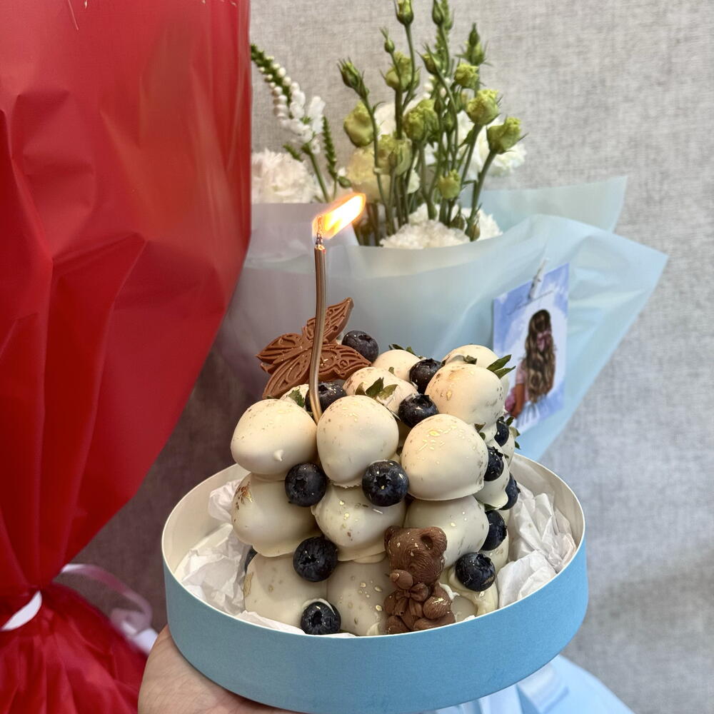 Клубника в шоколаде Торт из клубники в шоколаде 🧸 « Нежность » — фото 8