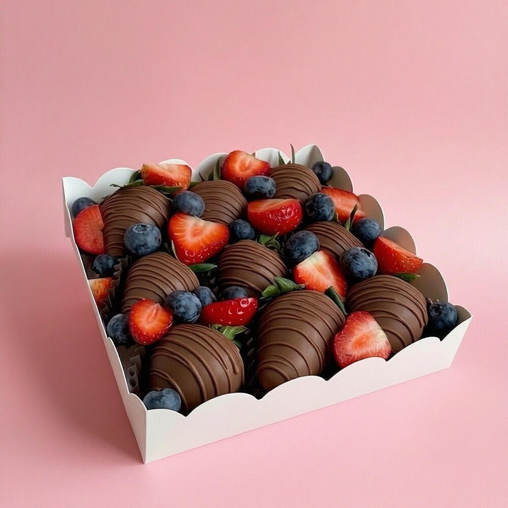Клубника в шоколаде со свежими ягодами🍓 — фото 4